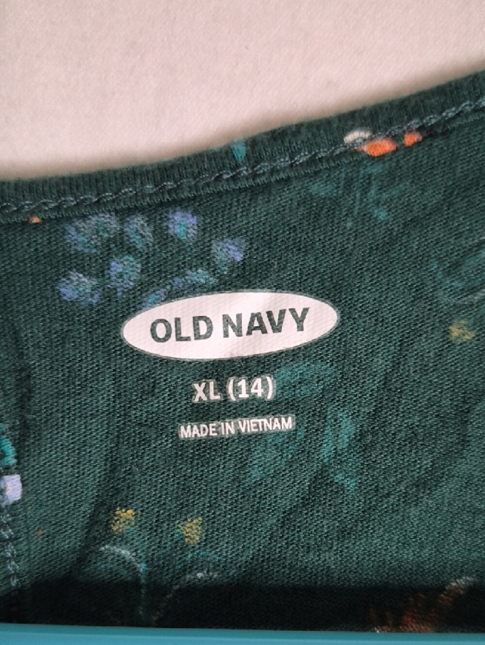 Old Navy Green Floral Kids Dress - Picture 2 of 4